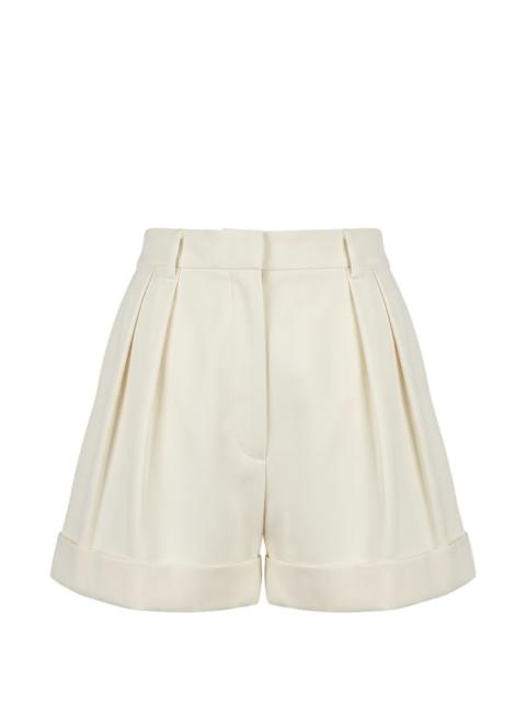 Valentino pleated turn-up cuff shorts