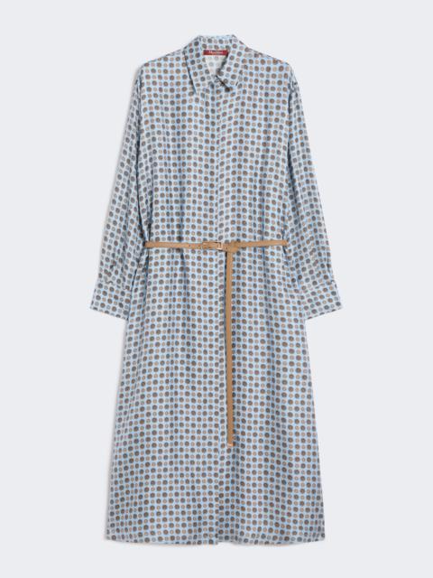 MISTER Printed silk shirt dress