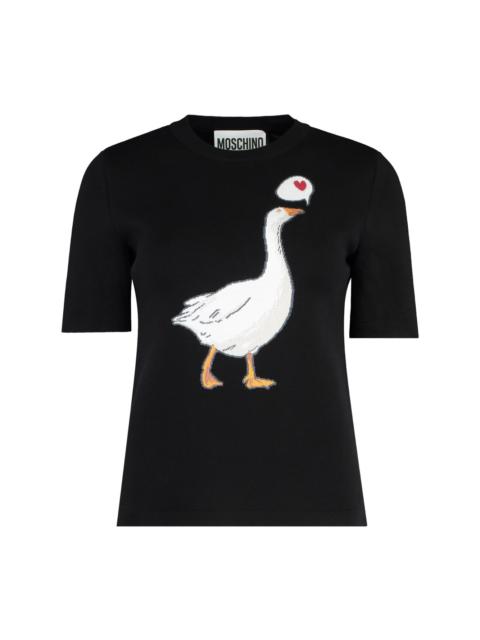 Moschino graphic stamp t-shirt