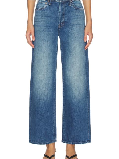 MOTHER The Dodger Button Flood Jeans
