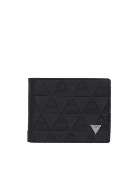 GUESS USA geometric-embossed bifold wallet