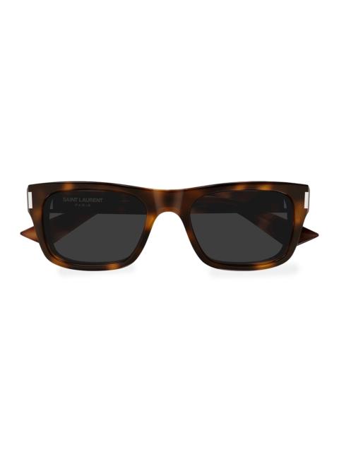 SAINT LAURENT Men's 53MM Rectangular Sunglasses - Havana