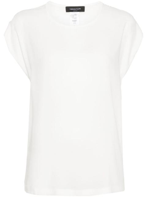 FABIANA FILIPPI chiffon-crepe T-shirt