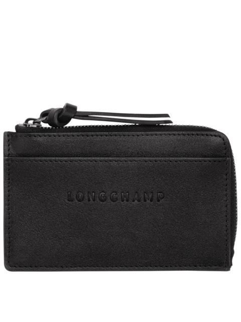 Longchamp Longchamp 3D Card holder Black - Leather