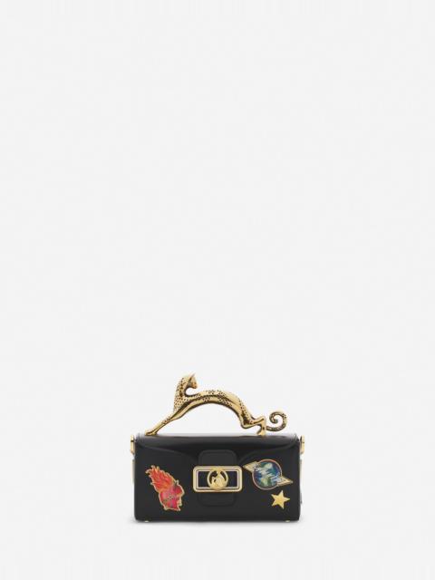 Lanvin LANVIN X FUTURE PENCIL CAT NANO LEATHER BAG WITH PINS