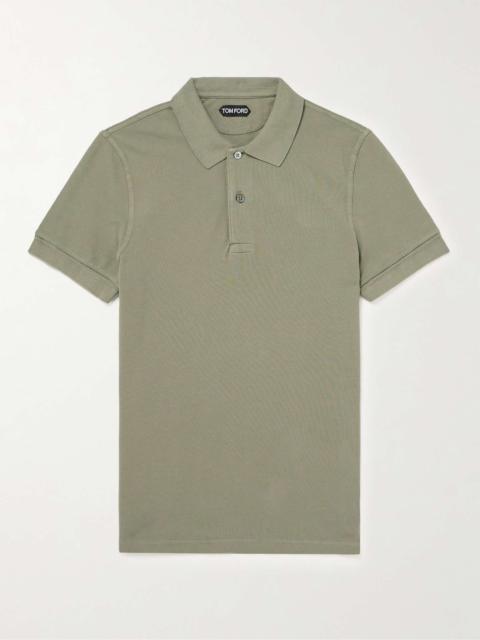 Garment-Dyed Cotton-Piqué Polo Shirt