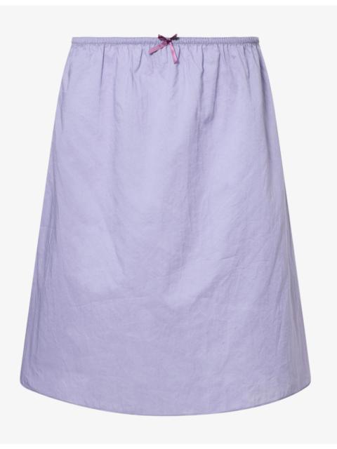 DEIJI STUDIOS Basic Cotton Mini Skirt