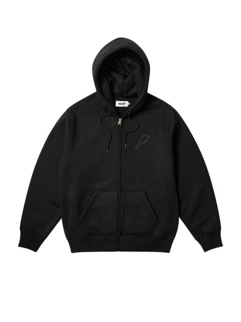 PALACE THERMAL EMBOSSED P3 ZIP HOOD BLACK