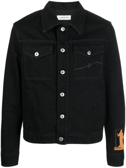 Lanvin LANVIN Photograph Denim Jacket Black