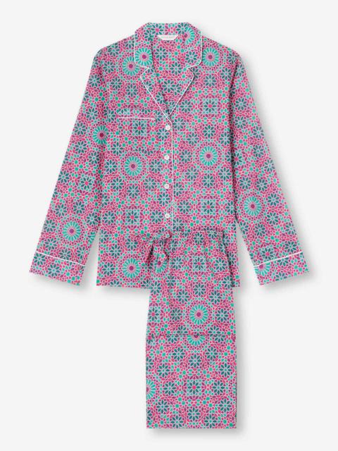 Derek Rose Women's Pyjamas Ledbury 69 Cotton Batiste Pink