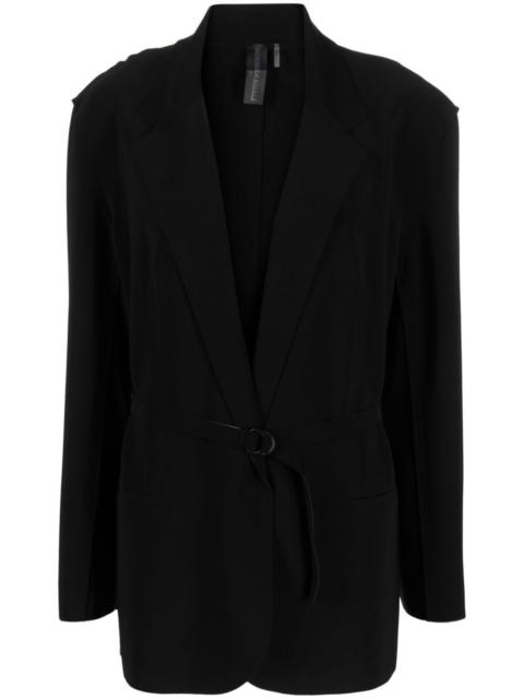 NORMA KAMALI notched-lapel belted blazer