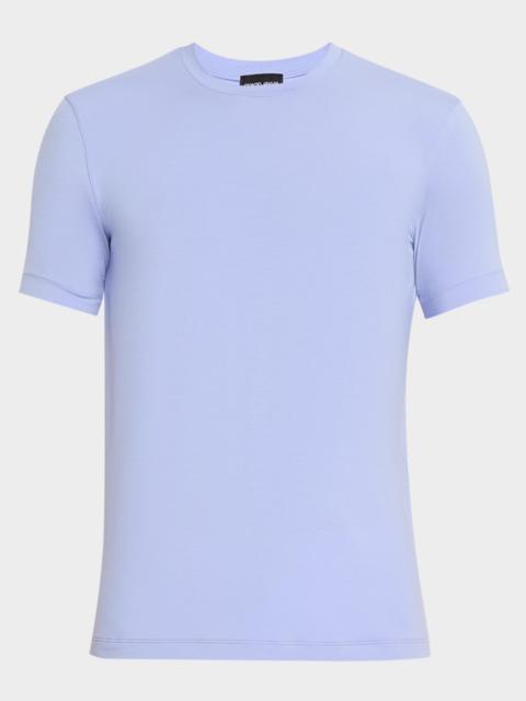 GIORGIO ARMANI Men & apos;s Solid Viscose Stretch Jersey T-Shirt