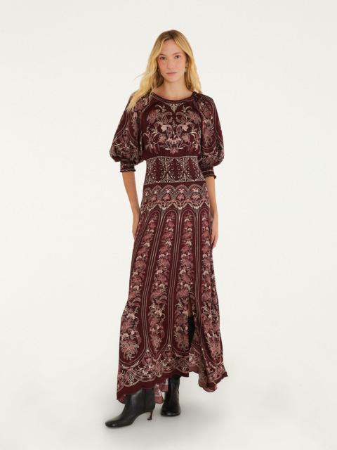 FARM RIO Liz Puff Sleeve Maxi Dress