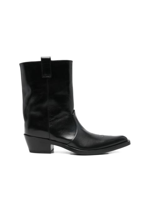 KHAITE pointed toe western boots