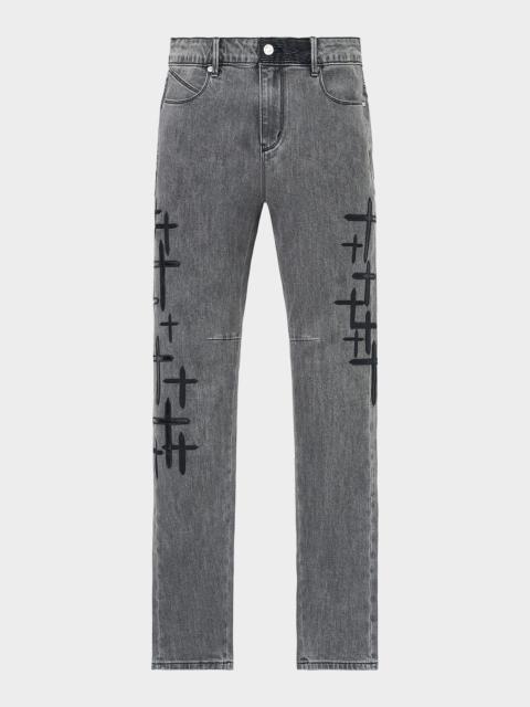 RTA Bryant Logo-Patch Skinny Jeans