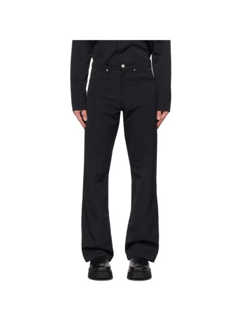 MISBHV Black Embossed Trousers