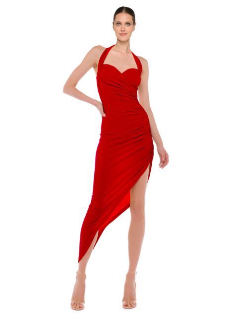 NORMA KAMALI CAYLA SIDE DRAPE GOWN