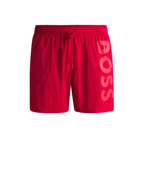 BOSS FULLY LINED SWIM SHORTS WITH LOGO PRINT