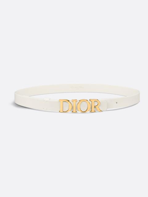 【関税&送料込】Dior Reversible D-Dream Belt Reversible Saddle Belt Black and Powder Beige Smooth