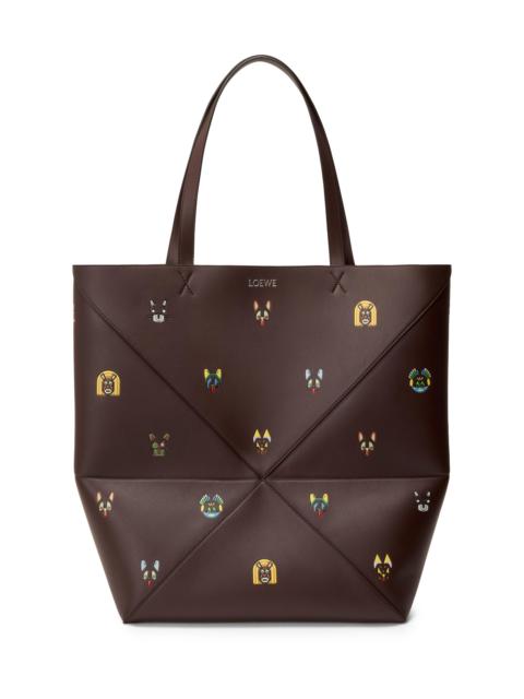 Loewe Men's x Louis Wain Extra-Large Puzzle Fold Tote Bag - Brown