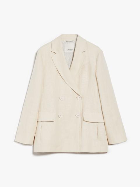 LAURA Double-breasted linen blazer