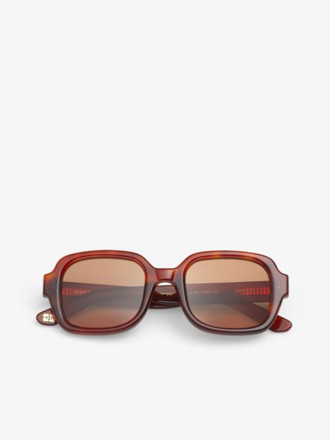 GANNI GANNI X ACE & TATE TIGER'S EYE TWIGGY SUNGLASSES