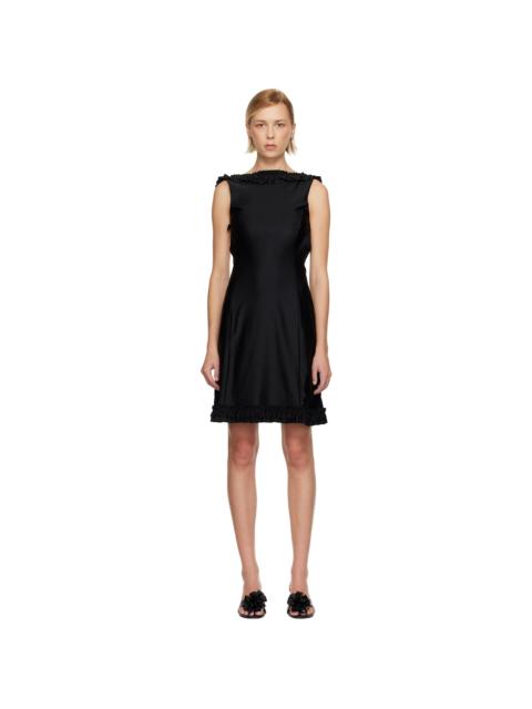 SANDY LIANG Black Prim Midi Dress