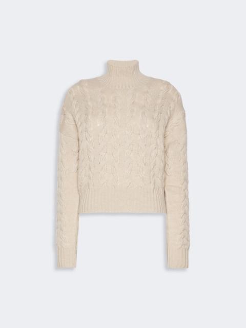 Max Mara COSMO Comfortable wool and cashmere sweater - BEIGE