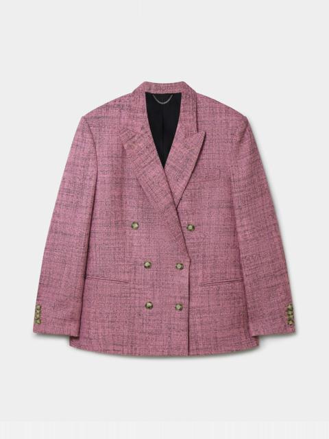 Stella McCartney Wool Mouline Oversized Double-Breasted Blazer