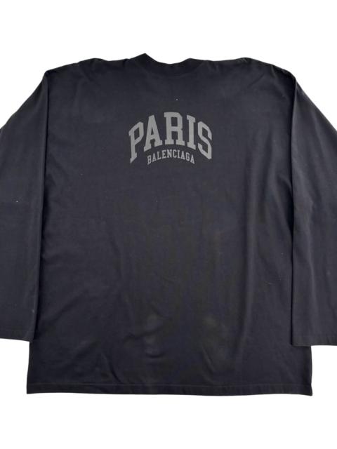 BALENCIAGA Cities Paris Mock-Neck Long-Sleeve T-Shirt "Black" 720250 TLVL7 1069