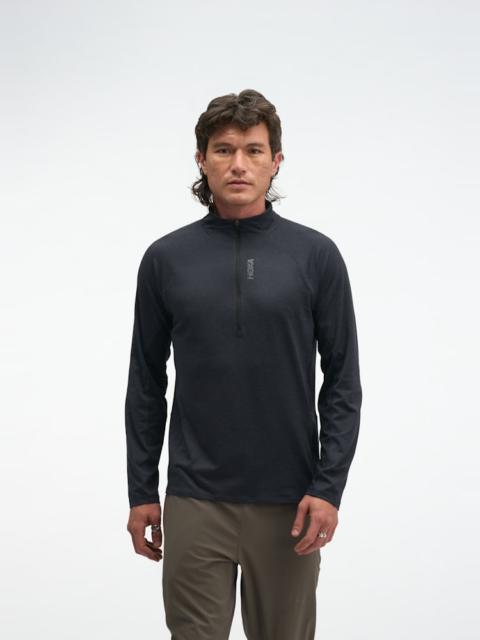 HOKA Men's SkyForm Half Zip in Black Htr