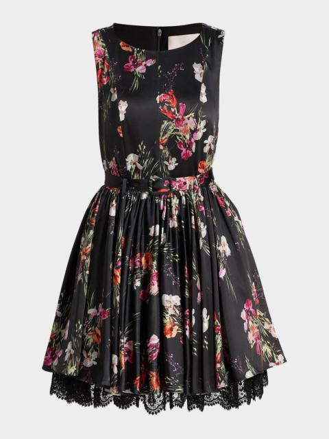 Cinq à Sept Caelia Iris Bouquet Minidress