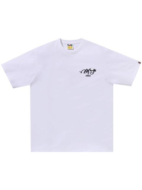 BAPE Embroidery Style Souvenir Logo Tee 'White'