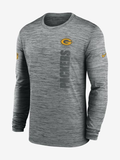 Green Bay Packers Sideline Velocity Nike Men's Dri-FIT NFL Long-Sleeve T-Shirt