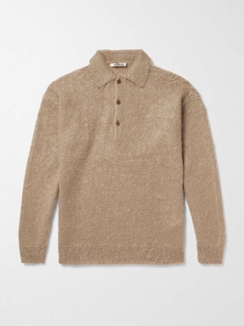 Mohair and Wool-Blend Polo Shirt