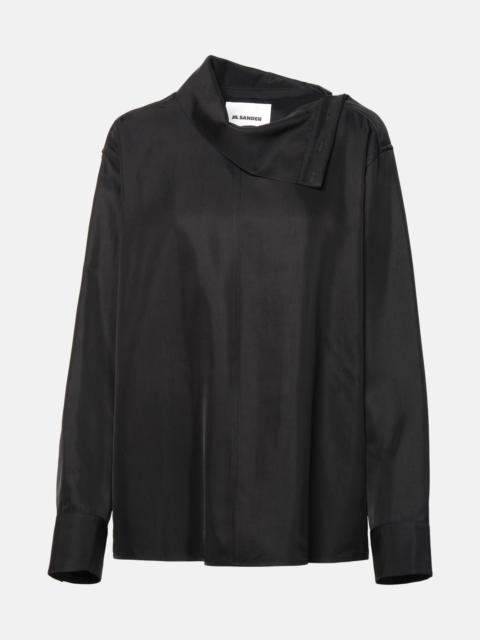 BLACK VISCOSE SHIRT