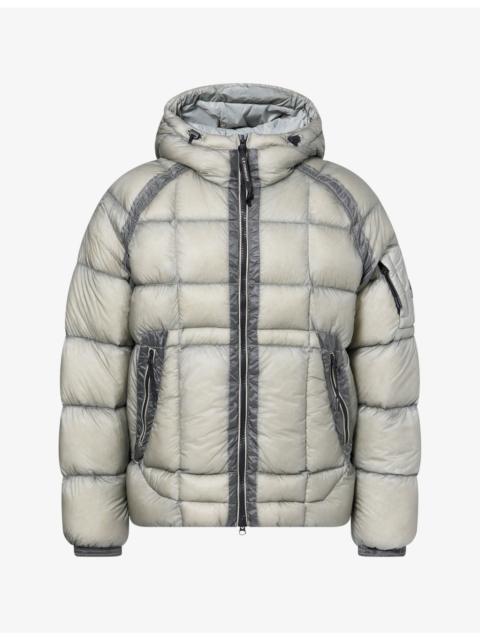 C.P. Company Grid-Pattern Shell Puffer Jacket