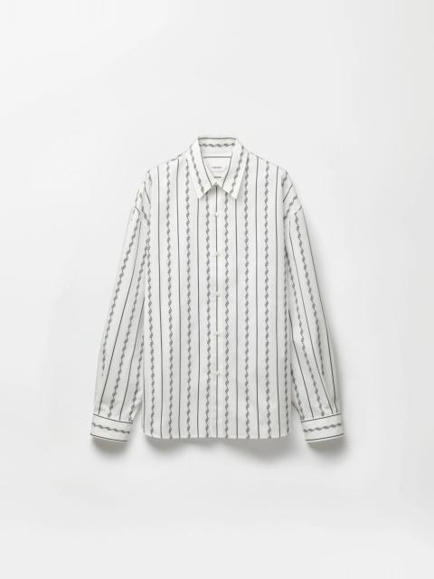 VERSACE Jacquard Cotton-Silk Loose Shirt