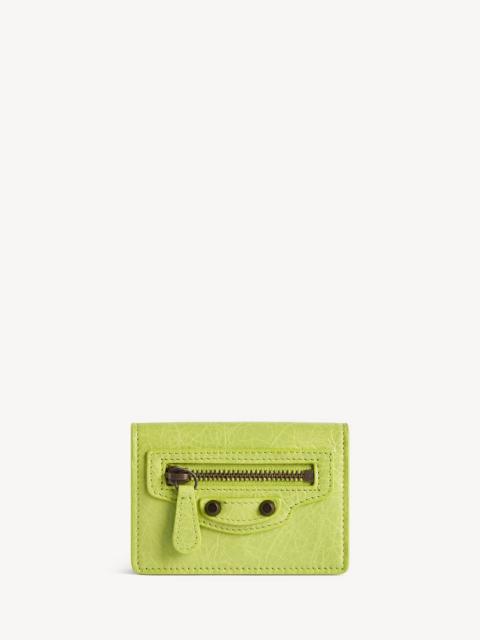 BALENCIAGA Women's Le City Mini Wallet in Pistache