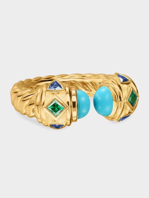 DAVID YURMAN Renaissance Color Ring with Gemstones in 18K Gold, 9.9mm