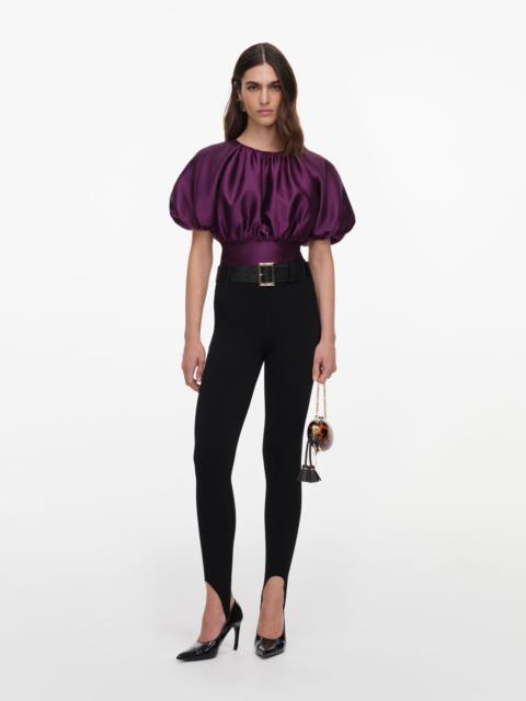 self-portrait Purple Taffeta Top