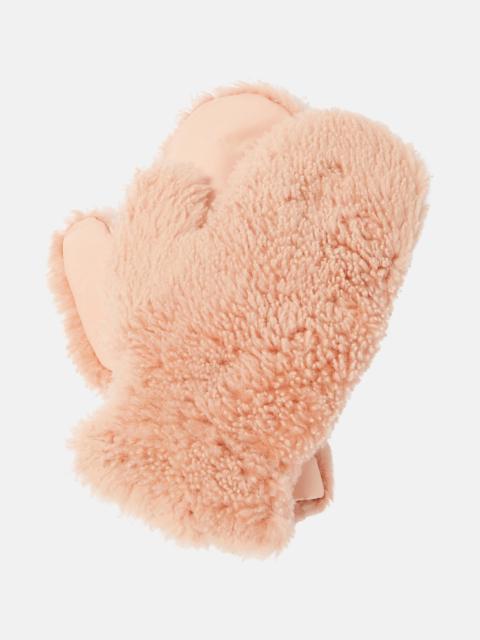 Yves Salomon Shearling-trimmed mittens