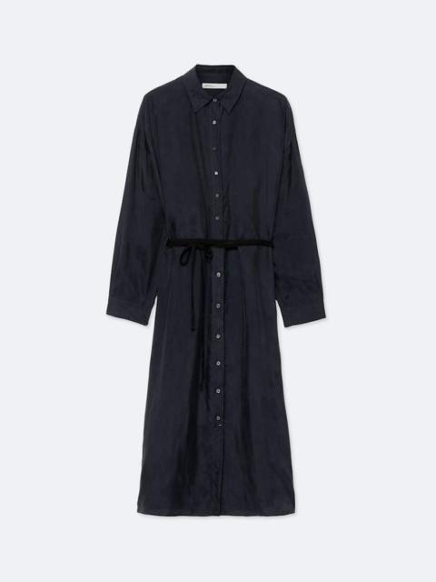 ALLSAINTS YURRA TIED CUPRO SHIRT DRESS