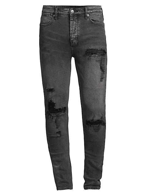 Ksubi Van Winkle Angst Trashed Skinny Jeans