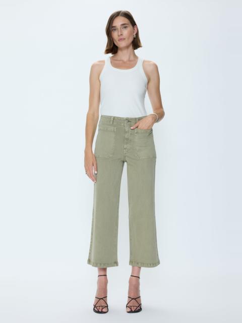 PISTOLA ZOOEY PATCH POCKET UTILITY PANT - SLATE GREEN