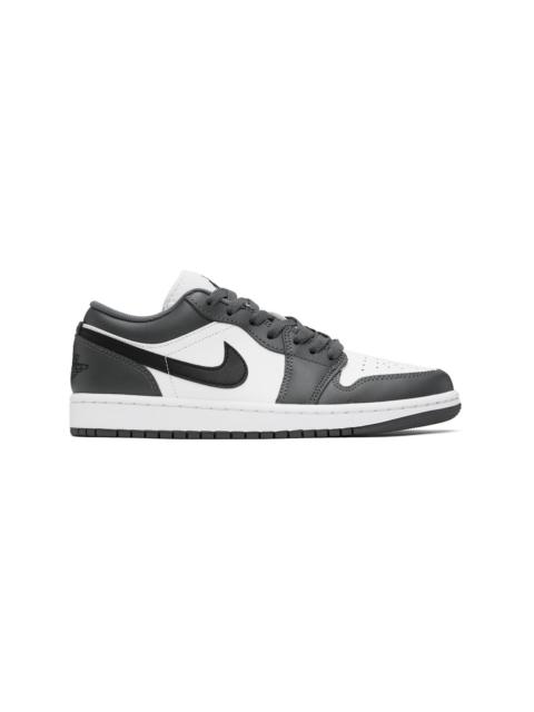 Jordan Gray & White Air Jordan 1 Low Sneakers