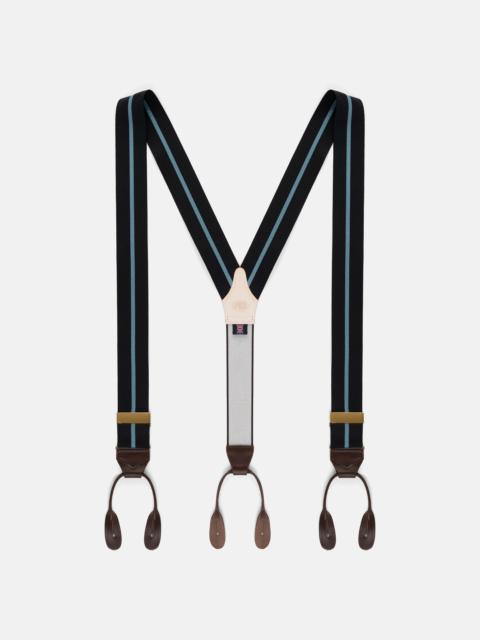 J. PRESS MADE-IN-ENGLAND NAVY & LIGHT BLUE STRIPED BARATHEA BRACES