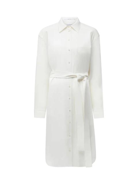 Another Tomorrow PLEAT BACK SHIRT DRESS