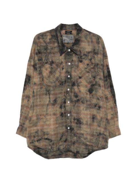 R13 plaid pocket shirt