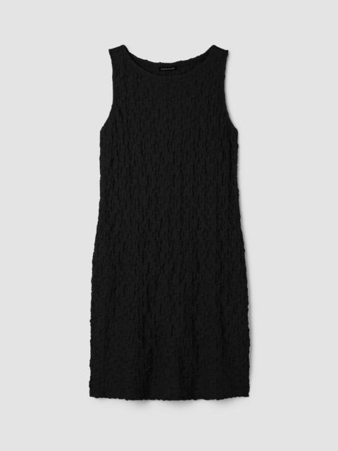 EILEEN FISHER Bubble Jacquard Bateau Neck Dress